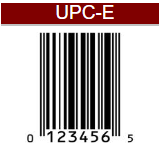 Codes à barres UPC E